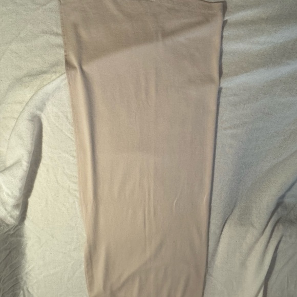 Beige Dusty Pink Maxi Skirt with Side Slit | Size XS/S - Picture 6 of 7